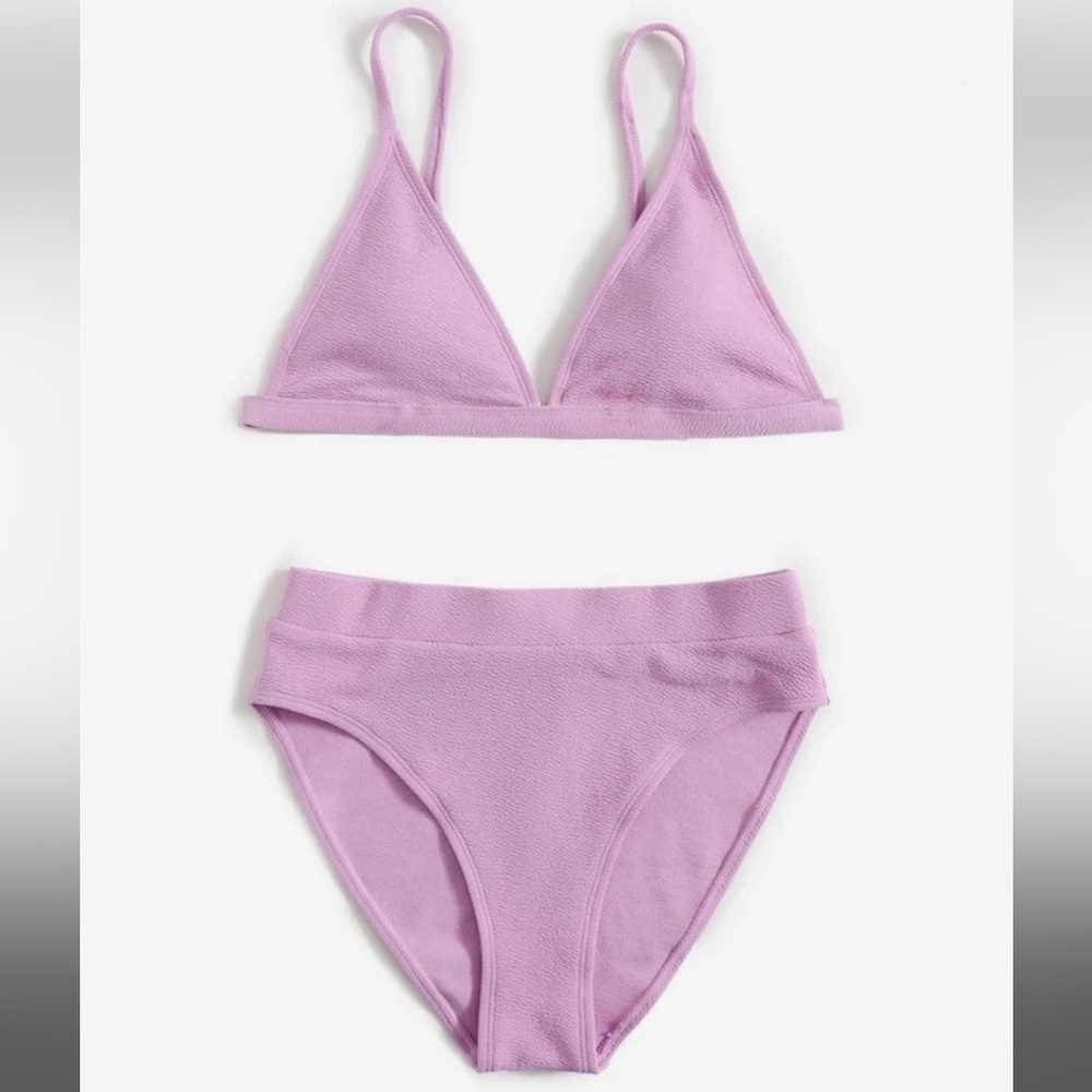 Purple high waisted bikini